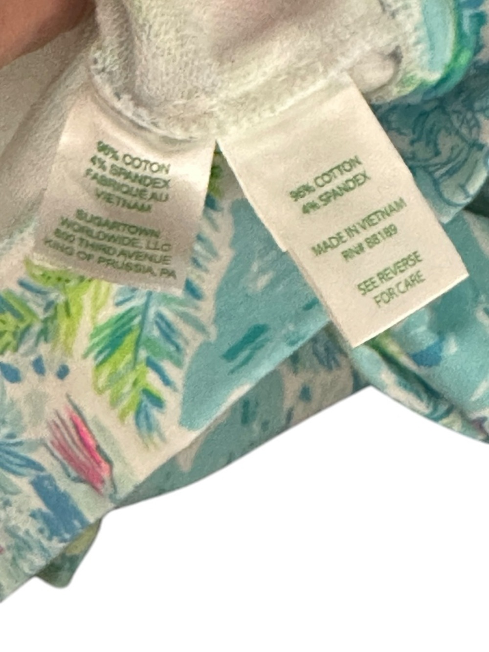 Lilly Pulitzer Blue Pink Betsy Full Zip Jacket UPF 50+ “What a Lovely Place” - Picture 6 of 10